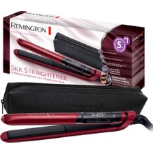 Vionna Remington Saç Düzleştirici Silk (Kadifemsi Pürüzsüz ve Parlak Saçlar Için Ipek Proteinli Çift Katmanlı Seramik Kaplama) LCD Ekran, 150-235°C, Maks. 30 Saniye 240°C, Düzleştirici S9600