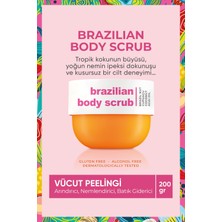 Vionna Brazilian Body Scrub I Tropikal Kokulu, Yoğun Nemlendirici,arındırıcı I Batık Karşıtı Vücut Peelingi