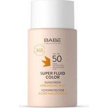 Vionna Laboratorios Babe Babe Super Fluid Color Renkli Yüz Güneş Kremi Spf 50+ 50 ml