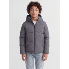 Jack & Jones Jack Jones Jjgalaxy Puffer Jacket Jnr Çocuk Antrasit Mont 12303956-16
