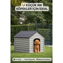Vionna Flex Küçük Boy Plastik Köpek Kulübesi – Suya Dayanıklı Dış Mekan Köpek Evi 62X76X34 cm