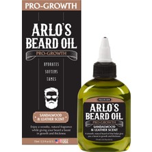 Vionna Arlo's Pro-Growth Sandal Ağacı ve Deri Kokulu Sakal Yağı 75ML