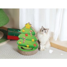 Vionna M-Pets Chrıstmas Kediler Için Noel Ağacı Karton Tırmalama