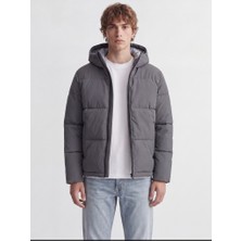 Jack & Jones Jack Jones Jjgalaxy Puffer Jacket Erkek Gri Mont 12303930-16