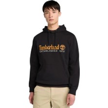 Timberland Established 1973 Embroidered Logo Bb Hoo Erkek Siyah Sweatshirt TBC0YHB6CN11