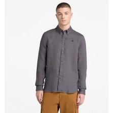 Timberland Mill Brook Linen Shirt Erkek Siyah Gömlek TB0A2DC3W081