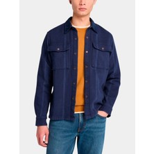 Timberland Corduroy Collar Utility Overshirt Erkek Koyu Mavi Gömlek TB0A44TN4511