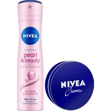 Vionna Nıvea Creme Nemlendirici 30ML ve Kadın Sprey Deodorant Pearl&beauty 150ML, 48 Saat Terleme Karşıtı