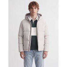 Jack & Jones Jack Jones Jjgalaxy Puffer Jacket Erkek Ekru Mont 12303930-06