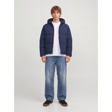 Jack & Jones Jack Jones Jjgalaxy Puffer Jacket Erkek Lacivert Mont 12303930-41