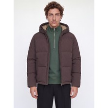 Jack & Jones Jack Jones Jjgalaxy Puffer Jacket Erkek Kahverengi Mont 12303930-15