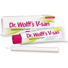 Vionna Dr. Wolff's V-San Vajinal Kuruluk Için Nemlendirici Krem 50G | Günlük Kullanım Için Vajinal Nemlendirici | Kaşıntı ve Kuruluk Önleyici | Yatıştırıcı Hormonsuz Vajinal Krem
