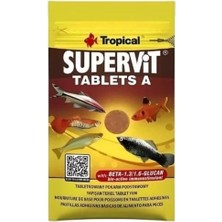 Vionna Tropical Süpervit Tablets A Cama Yapışan Tablet Balık Yemi 15 ml 10 gr