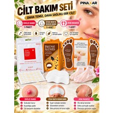 PINAXAR Cilt Bakım Seti Sivilce Bandı 24 Adet + Siyah Nokta Burun Bandı 5 Adet + Ayak Peeling Maskesi 1ADET