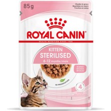 Vionna Royal Canin Kitten Sterilised Gravy Yavru Kedi Konservesi, 12X85 G