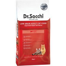 Vionna Dr.sacchi Düşük Tahıllı Sığır Etli Yetişkin Kedi Maması 10 kg