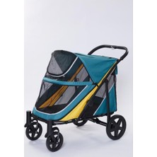Vionna Tommy Evcil Hayvan Arabası Turkuaz 112 * 65 * 100CM Max 40KG