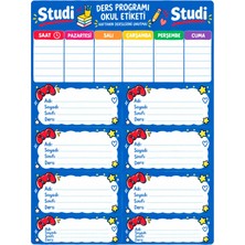 Studi Okul Etiketi 8'li 2 Paket