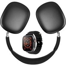 Technio P11 Pro Max Kafa Üstü Kılıflı Bluetooth Kulaklık ve Çift Kordonlu Ultra Akıllı Saat Kombin Seti