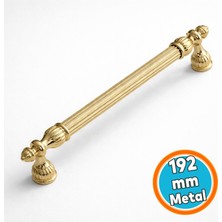 Nzb Metal Mobilya Çekmece Kapak Dolap Mutfak Kulbu Kulpları Dolabı Kulpu 192 mm Gold Altın Kulp