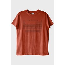 Lofux Periodic Table Of The Elements Baskılı Kiremit Tişört