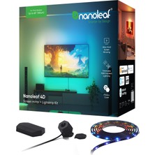 Vionna Nanoleaf 4d Ekran Yansıtma + Işık Şeridi Kiti (65 Inçe / 165 Cm'ye Kadar Tv/ekranlar Için) – Akıllı Rgbw LED Şeridi + Kamera, Thread ve Wi-Fi Destekli; Alexa, Google ve Apple ile Uyumlu