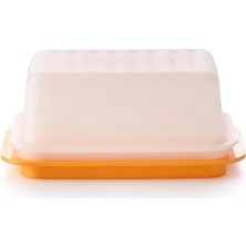 Vionna Tupperware Tereyağlık Buzdolabı Gıda Saklama Kabı Portakal