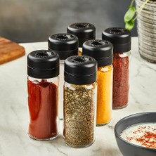 Vionna Mithra Life 6 Adet 245 ml Döner Kapaklı Cam Baharatlık Takımı MIT1085