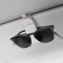 Vionna Spigen Premium Manyetik Gözlük Tutucu Tüm Araçlar ile Uyumlu Vegan Deri Gri (2 Adet) - ACP08827 (Spigen Tr Garantili)
