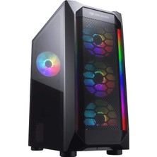 Vionna Cougar MX410 Mesh-G Rgb Güçlü Hava Akımı ve Kompakt Orta Katlı Kılıf, Temperli Cam, Çift Rgb Şerit ve 4 x Rgb Fanlar