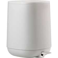 Vionna Zone Denmark Time Banyo Için Çöp Kutusu, Küçük Kozmetik Kovası, Kapaklı Çöp Kutusu, Çap 20,8 Cm, Yükseklik 27,5 Cm, Kapasite 3 Litre, Yumuşak Gri