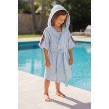 Melomel Beach Cover-Up Blue Kız Çocuk Müslin Panço