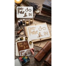 Major Hobi Harry Potter Temalı Stencil Şablonu – Sihirli Semboller ve 9¾ Boyama Şablonu