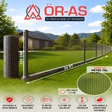 Ör-As Tel Örgü Kümes Teli 2.5 x 2.5 Göz 0.55 mm 150 cm Yükseklik 20 Metre Uzunluk