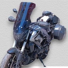 Saw-Tech Dominar 250 Dominar 400 400UG Için Tur Camı Füme + (Montaj Demiri ) Cam Yükseklik 50CM x Üst Genişlik 40CM Yeni