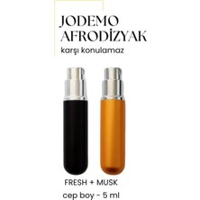 Pileli Store 2 Adet Afrodizyak Etkili Erkek Parfüm Cep Boy Musk + Fresh 5ml