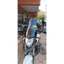 Saw-Tech Honda NC750X 2016 2020 Uyumlu Tur Camı Ön Siperlik Yükseklik 55CM Füme