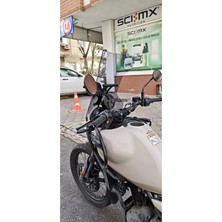 Saw-Tech Royal Enfield Himalayan 450 Tur Cami 60CM Yükseklik + Gps Tutucu Var Siyah