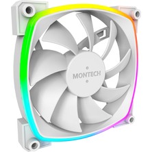 Vionna Montech Ax 120 Argb Fan – 1600PWM, High-End Durability, Silent Performance, And Stunning Argb Design (120MM, White)
