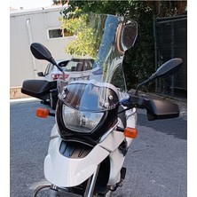 Saw-Tech Bmw F650GS 2002 2006 Tur Camı Füme Yükseklik 50CM x Üst Genişlik 31CM