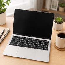 Vionna Mcstorey MacBook Air Klavye Koruyucu Uk Iso Avrupa Ingilizce Uyumlu A1932 A2179 A2337 M1 | Ters L Enter Silikon Ince Keyboard Cover Siyah
