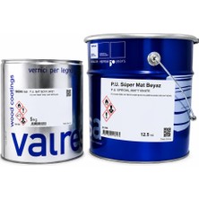 Valresa Poliüretan Süper Mat Beyaz Boya 12.5 Kg+5 kg
