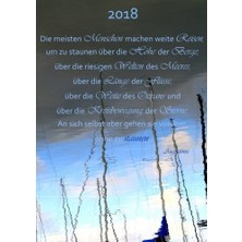 Createspace Kalender 2018 "die Meisten Menschen Machen Weite Reisen (...) An Sich Selbst Aber Gehen Sie Vorüber,