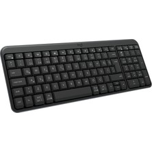 Vionna Logitech K250 Kablosuz Tam Boyutlu Kompakt Bluetooth Türkçe Q Klavye, Siyah