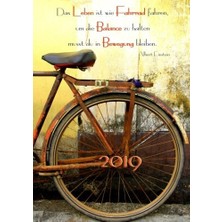 Createspace Wochenkalender 2019 "das Leben Ist Wie Fahrrad Fahren, Um Die Balance Zu Halten Musst …" (Albert Ein