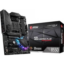 MSI Msı Mpg B550 Gaming Am4 Ddr4 Bellek 4400(OC) HDMI M.2 Usb3.2 Rgb Atx, Siyah