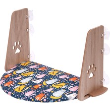 Gobypet Vantuzlu Oval Cama Yapışan Kedi Yatağı