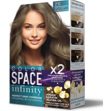Vionna Color Space Infınıty Set Saç Boyası 7.11 Yoğun Küllü Kumral