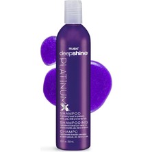 Vionna Rusk Deepshine Platin Şampuan, 12 Oz, Nazik Temizleyici Şampuan, Platin, Gümüş, Gri, Beyaz ve Sarı Saçlar Için Parlatıcı Güçlendirici, Sarıları Çıkarır, Saç Rengini Aydınlatır