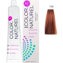 Vionna Color Naturel Kalıcı Saç Boyası 100 ml 7.43 Bakır Altın